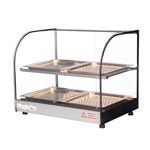 Skyfood FWDC2-22-4P 22" Food Warmer Display Case, Double Shelf, 4 Pans, NSF/UL Listed