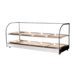 Skyfood FWDC2-43-8P 43" Food Warmer Display Case, Double Shelf, 8 Pans, NSF/UL Listed