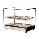 Skyfood FWDS2-22-4P 22" Food Warmer Display Case, Double Shelf, 4 Pans, NSF/UL Listed