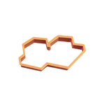 Small Double Tefillin Cookie Cutter, 3