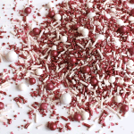 Sprinkle Pop Maroon & White Sporty Sprinkle Mix, 4 oz.