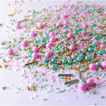 Sprinkle Pop Signature Pink and Mint Sprinkle Mix, 8 oz.
