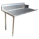 DHCT-72L Stainless Steel Clean Dishtable, Left - 72