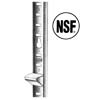 Kason 10065009072 Stainless Steel Keyhole Shelf Pilaster, 72