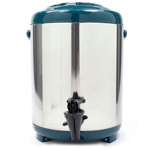Vollum Stainless Steel Insulated Liquid Dispenser - 8 Liter, Teal