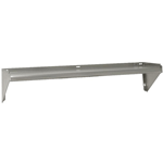 Stainless Steel Wall Shelf with Turned-Up Sides, 12" Deep