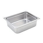 Steam Table Pan, Stainless, Half Size (10-3/8