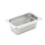 Steam-Table Pan, Stainless, Ninth Size (6-3/4