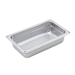 Steam-Table Pan, Stainless, Quarter Size (10-5/16