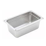 Steam-Table Pan, Stainless, Quarter Size (10-5/16" x 6-5/16") x 4"