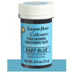 SugarFlair Baby Blue Concentrated Gel Paste Color, 25 gr.
