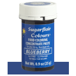 SugarFlair Blueberry Concentrated Gel Paste Color, 25 gr.