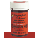 SugarFlair Christmas Red Concentrated Gel Paste Color, 25 gr.