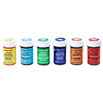 SugarFlair Concentrated Gel Paste Color Rainbow Set, 25 gr.