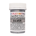 SugarFlair Edible Metallic Silver Paint, 25 ml