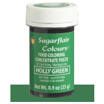 SugarFlair Holly Green Concentrated Gel Paste Color, 25 gr.