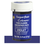 SugarFlair Violet Concentrated Gel Paste Color, 25 gr.