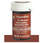 SugarFlair Woodland Brown Concentrated Gel Paste Color, 25 gr.