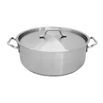 Stainless Steel Brazier Pan, 25 Quart