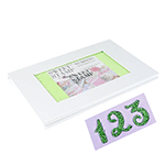 Sweet Stamp Set of Curly Numbers & Symbols