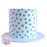 Sweet Stamp WHIMSICAL HEARTS Cake Stencil
