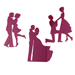 Sweet Stamps Couple Silhouettes Elements Set