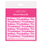 Sweet Sticks 'Happy Holidays' Stencil