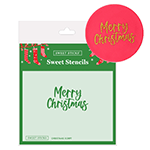 Sweet Sticks Merry Christmas Cookie Stencil