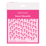 Sweet Sticks 'Scattered Candy Cane' Stencil