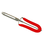 Swing-A-Way Peeler, Surgical Stainless Blade, Red Non-Slip Handle 