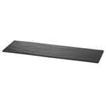 Tablecraft MGL2 Black Melamine Display Tray 20-1/2" x 6-3/4"