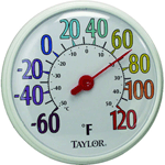 Taylor Precision Indoor & Outdoor Thermometer, 13-1/2" Diameter