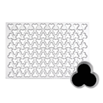 Production Cookie Cutting Sheet, Flower 1-3/16"