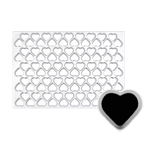 Production Cookie Cutting Sheet, Heart 1-3/4"