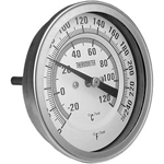 Thermometer; 0 - 250 Degrees Fahrenheit; 1/2" MPT Rear Mount