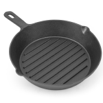 Tomlinson Cast Iron Ribbed Grill Pan, 11-1/4" Dia.