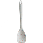 Trudeau Confetti Fuchsia Silicone Spoon Spatula, 11"