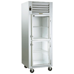 Traulsen G11000 Glass Half Door Reach In Refrigerator - Right Hinged Doors