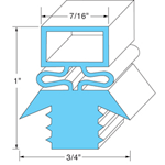 Traulsen OEM # 27564 / SER-27564-00 / 341-27564-00 / 341-27564-03, Rubber Magnetic Door Gasket - 21 5/8" x 59 5/8"