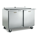 Traulsen UPT7224-RR 72" 24 Pan Sandwich / Salad Prep Table with Right / Right Hinged Doors