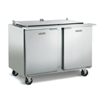 Traulsen UST7212-LL 72" 12 Pan Sandwich / Salad Prep Table with Left / Left Hinged Doors