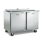 Traulsen UST7212-LR 72" 12 Pan Sandwich / Salad Prep Table with Left / Right Hinged Doors