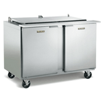 Traulsen UST7218-LR 72" 18 Pan Sandwich / Salad Prep Table with Left / Right Hinged Doors