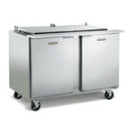 Traulsen UST7224-LL 72" 24 Pan Sandwich / Salad Prep Table with Left / Left Hinged Doors