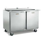 Traulsen UST7224-LR 72" 24 Pan Sandwich / Salad Prep Table with Left / Right Hinged Doors