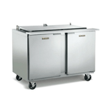 Traulsen UST7230-LL-SB 72" 30 Pan Compact Sandwich / Salad Prep Table with Left / Left Hinged Doors with Stainless Steel Back