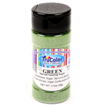 TruColor Natural Color Sanding Sugar, Green - 3.5 oz 
