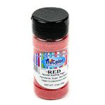 TruColor Special Natural Color Sanding Sugar, Red - 3.5 oz