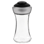 Trudeau Glass Pop Black Salt and Pepper Shaker