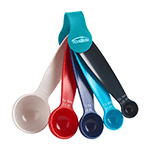 Trudeau Plastic Measuring Spoons, Set of 5